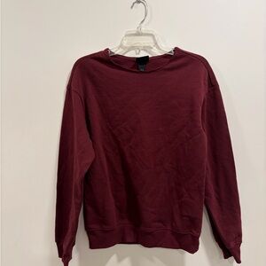 H&M Women's Burgundy Sweatshirt